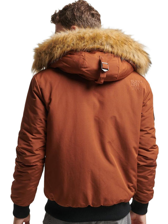 Superdry D1 Ovin Everest Jacket Bomber Bisque Brown