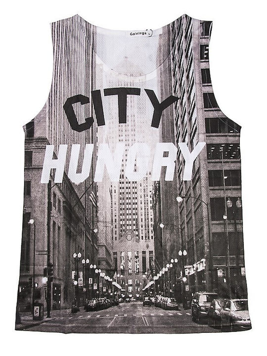 V-store City Hungry Men's Sleeveless Blouse Colorful