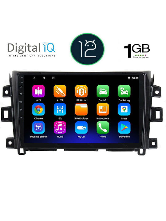 Digital IQ Car Audio System for Nissan Navara 2016> (Bluetooth/USB/WiFi/GPS/Apple-Carplay/Android-Auto) with Touch Screen 10"