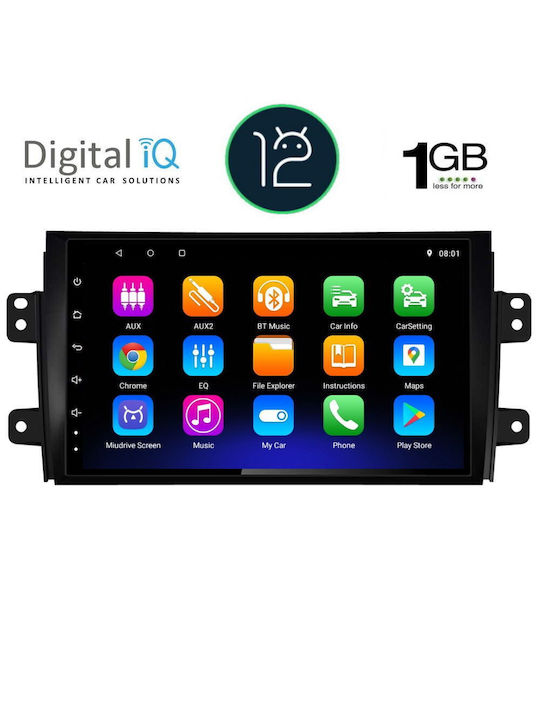 Digital IQ Ηχοσύστημα Αυτοκινήτου για Fiat Sedici Suzuki SX4 Audi A7 2005-2013 (Bluetooth/USB/WiFi/GPS) με Οθόνη Αφής 9"