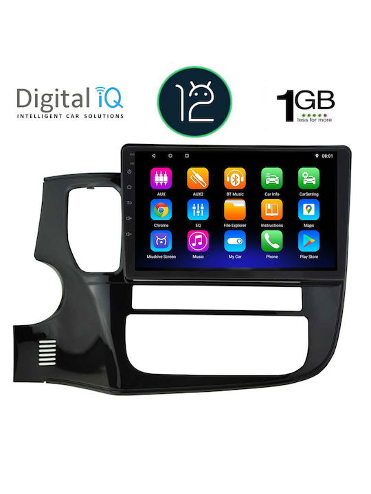 Digital IQ Car Audio System for Mitsubishi Outlander 2013> (Bluetooth/USB/WiFi/GPS/Apple-Carplay/Android-Auto) with Touch Screen 9"