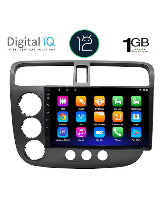 Digital IQ Car Audio System for Honda Civic Audi A7 2001-2006 (Bluetooth/USB/WiFi/GPS) with Touch Screen 9"