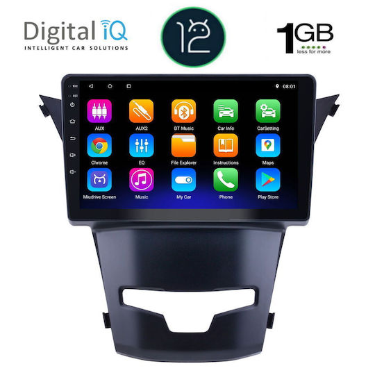Digital IQ Ηχοσύστημα Αυτοκινήτου για Daewoo Korando Ssangyong Korando 2014> (Bluetooth/USB/WiFi/GPS/Apple-Carplay/Android-Auto) με Οθόνη Αφής 9"