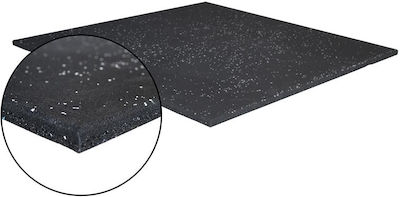 Pegasus Double Sided Rubber Gym Mat Black 100x100x2cm