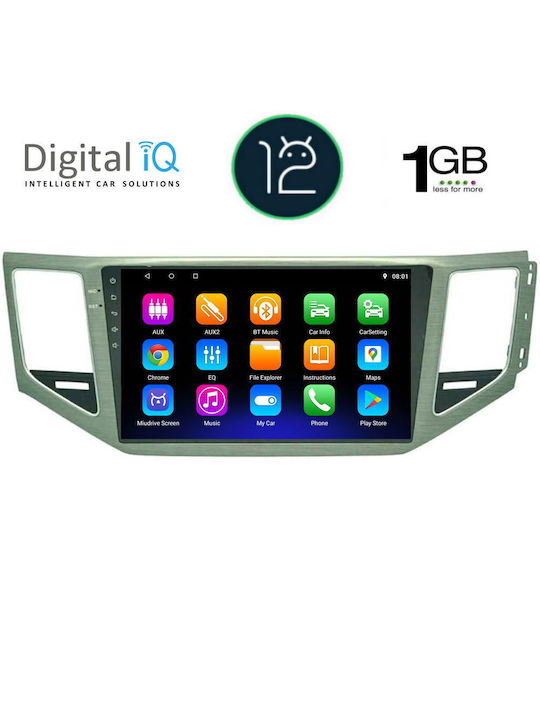 Digital IQ Sistem Audio Auto pentru Volkswagen Golf Sportsvan 2014> cu Clima (Bluetooth/USB/WiFi/GPS/Apple-Carplay/Android-Auto) cu Ecran Tactil 10"