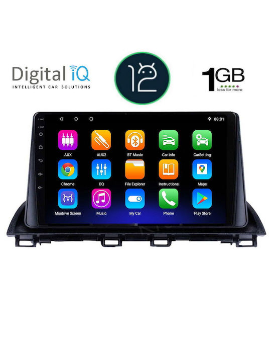 Digital IQ Car Audio System for Audi A7 Mazda 3 2014> (Bluetooth/USB/WiFi/GPS) with Touch Screen 9"