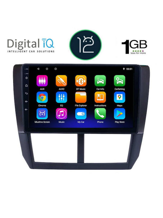 Digital IQ Car Audio System for Subaru Forester 2008-2013 (Bluetooth/USB/WiFi/GPS/Apple-Carplay/Android-Auto) with Touch Screen 9"