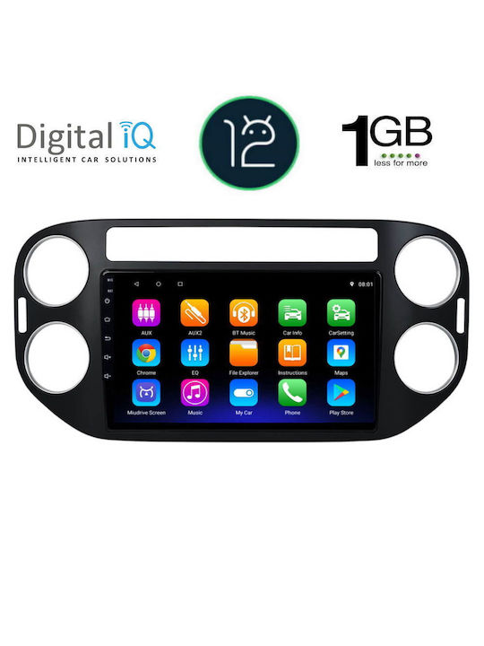 Digital IQ Ηχοσύστημα Αυτοκινήτου για Volkswagen Tiguan Audi A7 2004-2016 με Clima (Bluetooth/USB/WiFi/GPS) με Οθόνη Αφής 9"