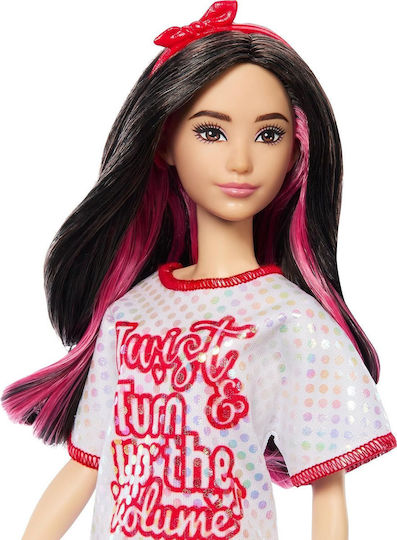 Barbie Fashionistas Doll Fashionistas 214, Red Mess Dress for 3+ years+ Years