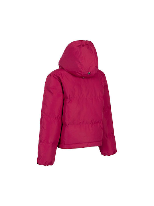 Trespass Kids Quilted Jacket with Hood Berry