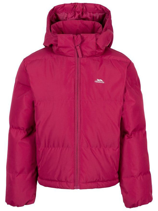Kids' Quilted Jacket with Hood Berry