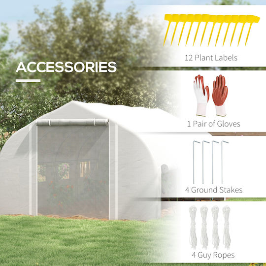 Outsunny 845-924V00WT Greenhouse Tunnel