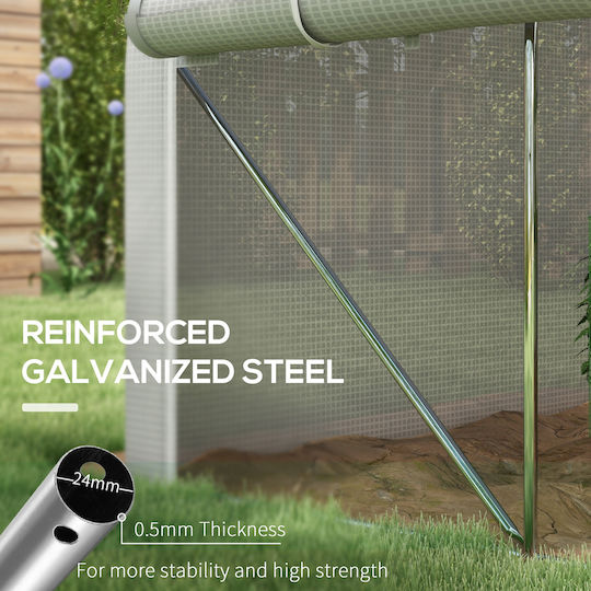 Outsunny 845-924V00WT Greenhouse Tunnel