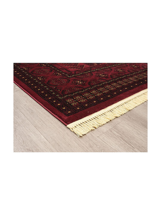 Newplan 2288 Rug Rectangular with Fringes Burgundy