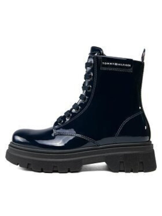 Παιδικά Αρβυλάκια με Κορδόνια Navy Μπλε