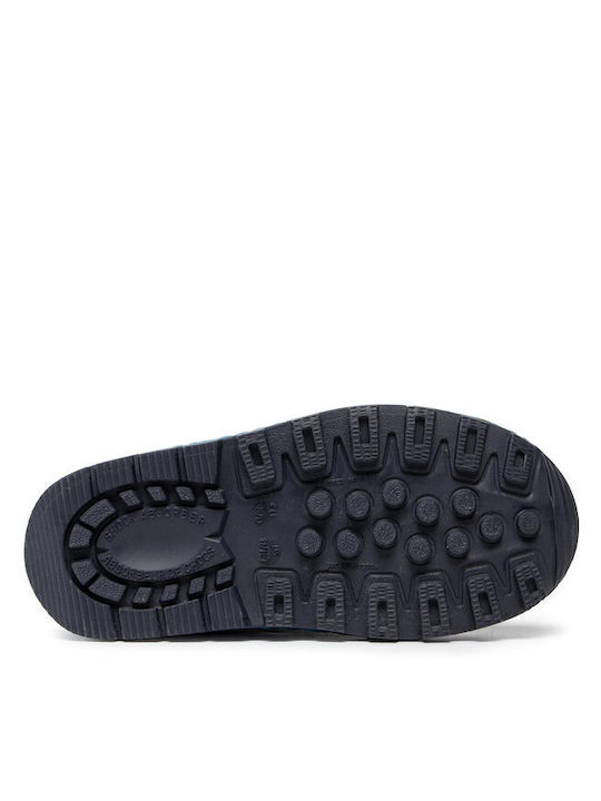 Kinder-Schneestiefel mit Schnürsenkeln Marineblau