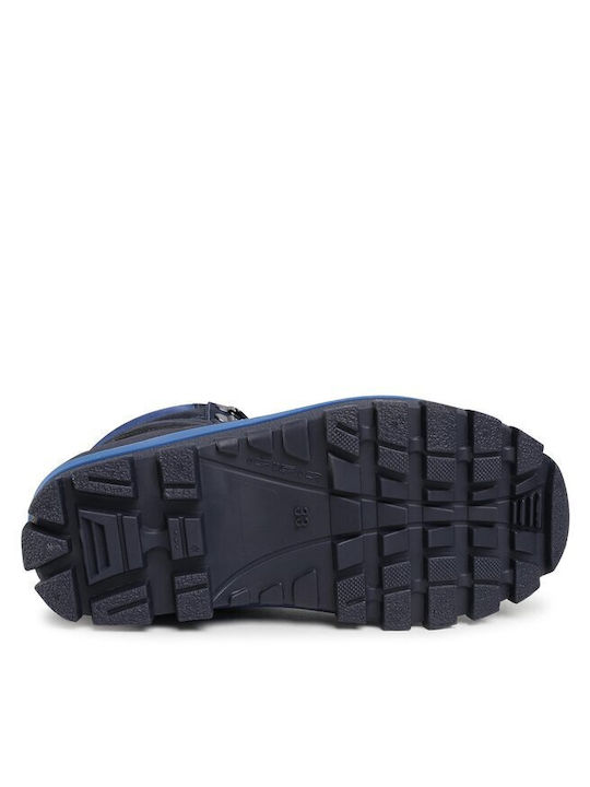 Kinder-Schneestiefel mit Schnürsenkeln Marineblau