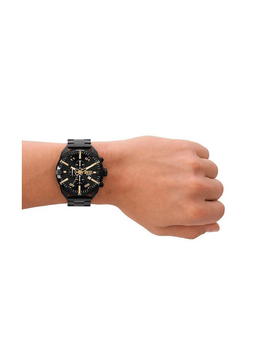 Diesel Split Watch Chronograph Battery in Black Color