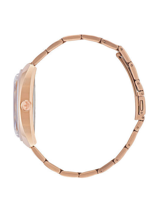 adidas Edition One Ανδρικό Ρολόι 39mm Μπαταρίας με Ροζ Μεταλλικό Μπρασελέ