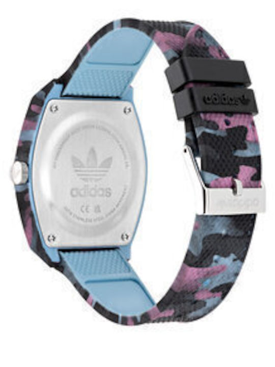 adidas Street Project Two Men's Watch 38mm Chronograph Battery with Black Rubber Strap