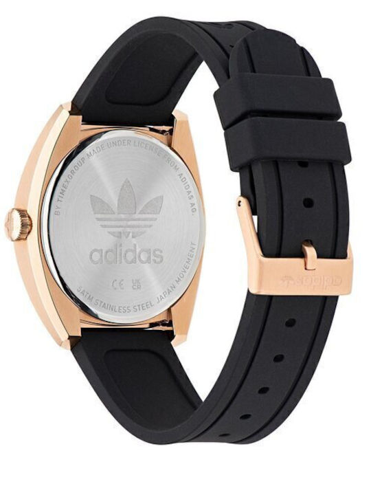 adidas Edition One Ανδρικό Ρολόι 39mm Μπαταρίας με Ροζ Καουτσούκ Λουράκι