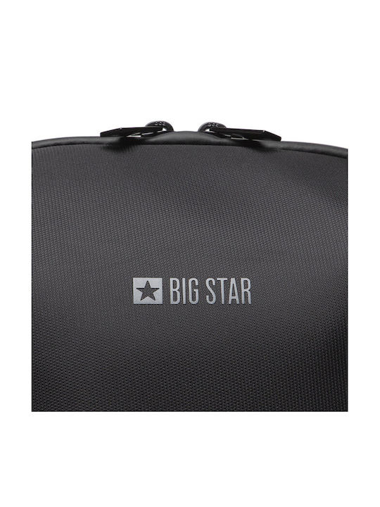 Big Star Ανδρικό Δερμάτινο Σακίδιο Πλάτης Μαύρο
