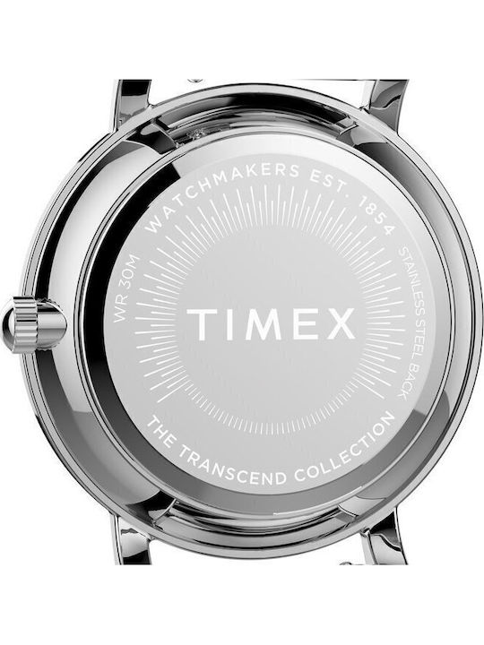 Timex Ρολόι Μπαταρίας με Μεταλλικό Μπρασελέ Timex Ρολόι Μπαταρίας με Μεταλλικό Μπρασελέ