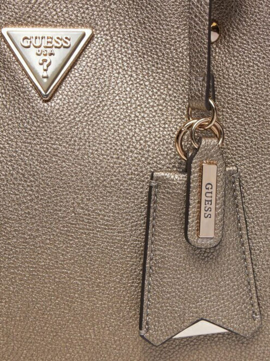 Guess Leather Women's Bag Shoulder Silver