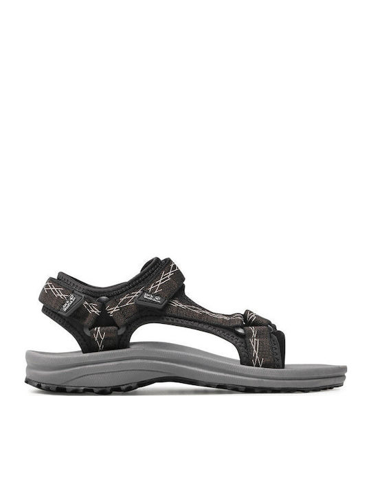 Breaker Women's Flat Sandals Sporty in Black Color