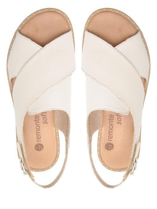 Flache Sandalen für Damen in Beige Farbe