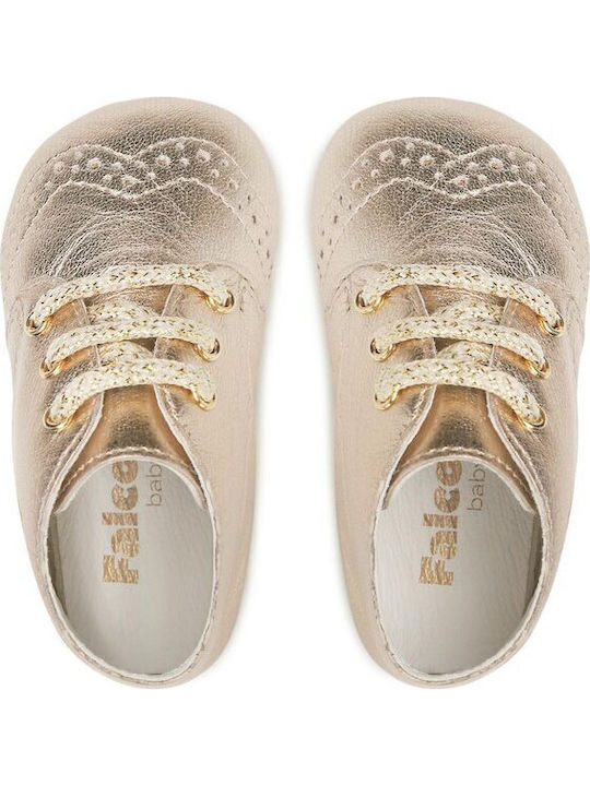 Naturino Βρεφικά Sneakers Αγκαλιάς Χρυσά
