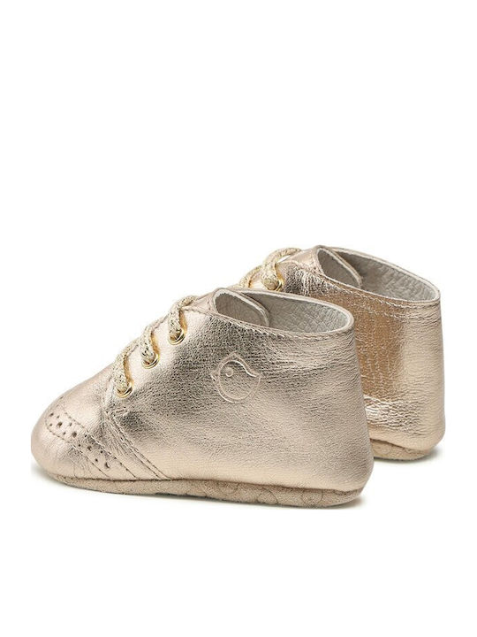 Naturino Βρεφικά Sneakers Αγκαλιάς Χρυσά