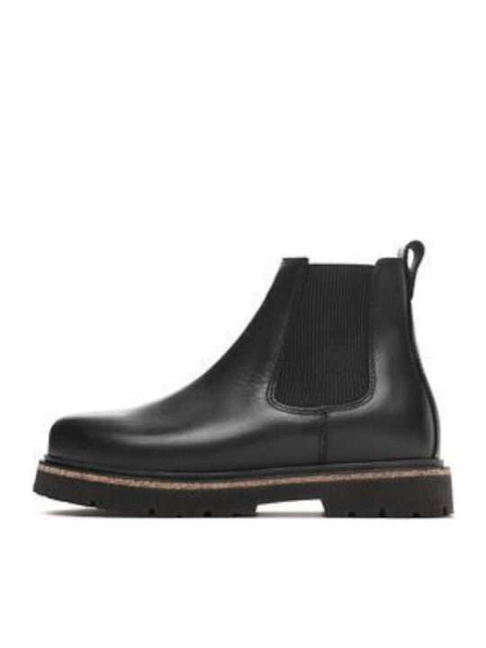 Highwood Leder Chelsea Herrenstiefel Schwarz