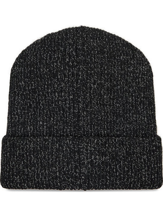 Ribbed Beanie Cap Black