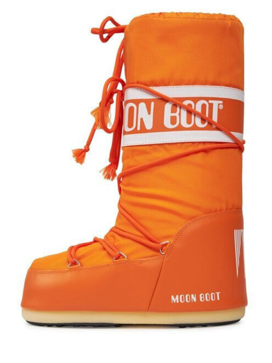 Moon Boot Nylon Γυναικείες Μπότες Χιονιού Πορτοκαλί