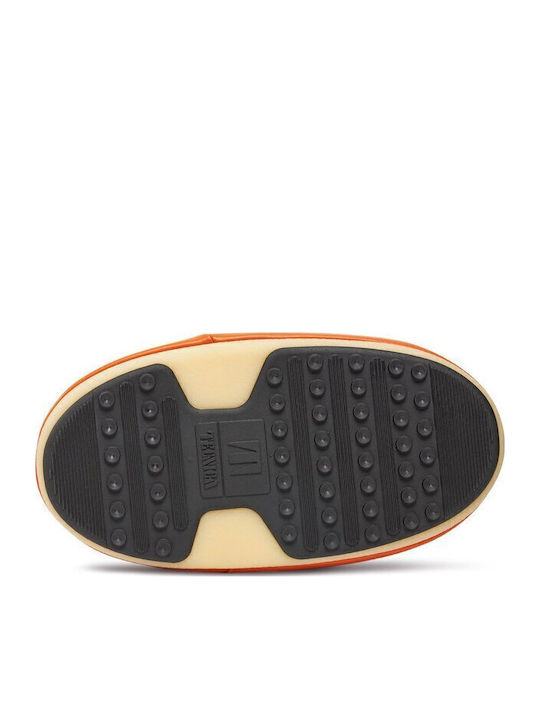 Icon Nylon Γυναικείες Μπότες Χιονιού Πορτοκαλί