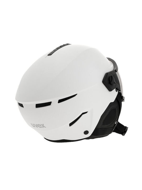 Uvex Instinct Visor Ανδρικό Κράνος για Σκι & Snowboard σε Λευκό Χρώμα
