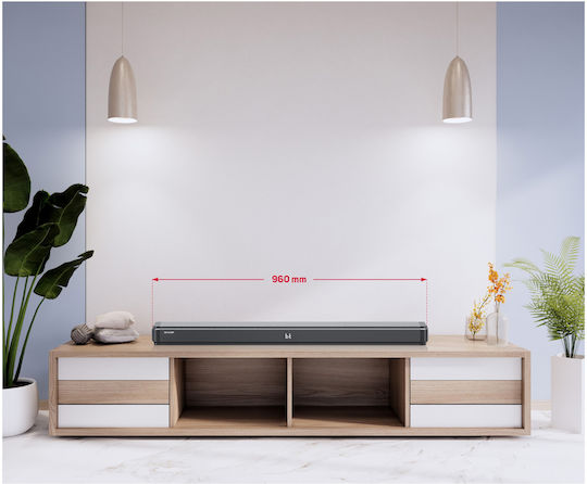 Sencor SSB 4450BS Soundbar 2.1 Bluetooth și HDMI 200W cu Telecomanda Negru