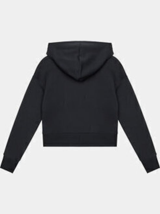 Under Armour Fleece Kids Sweatshirt with Hood and Pockets Black Rival