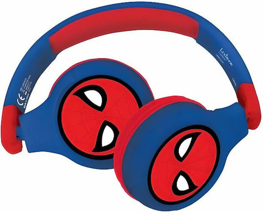 Lexibook Spider-Man Wireless / Wired On Ear Headphones Red / Blue