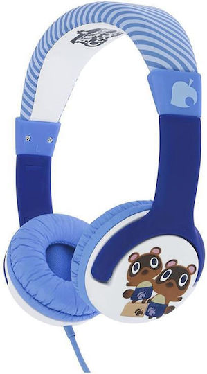 OTL Animal Crossing Wired On Ear Headphones Blue
