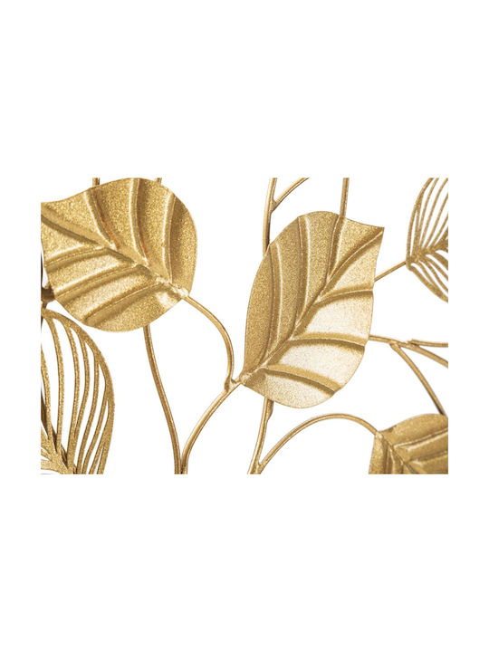 Mauro F Wall Decor Gold Made of Metal 81x2.5x78cm