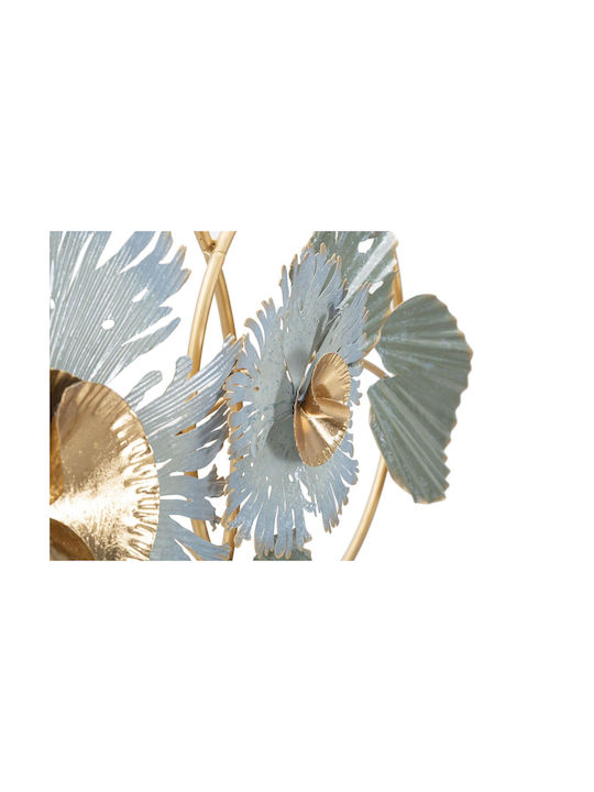 Mauro F Wall Decor Green Made of Metal 90.5x7.5x50cm