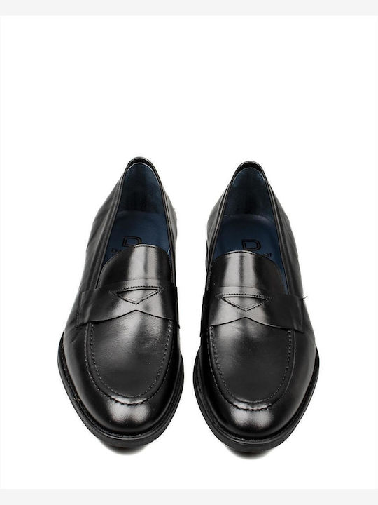 Δερμάτινα Ανδρικά Loafers σε Μαύρο Χρώμα
