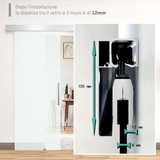 Двери Interior Door Glass B70-042 75x210см