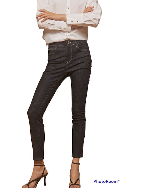 Selena Women's Jean Trousers in Regular Fit Dark blue denim.