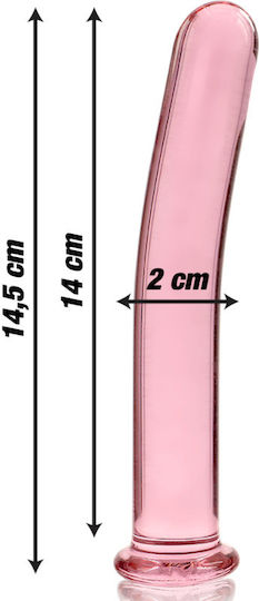 Ibiza Γυάλινο Dildo Ροζ 14.5cm