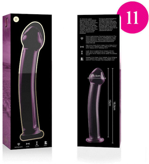 Ibiza Γυάλινο Dildo Ροζ 16.5cm