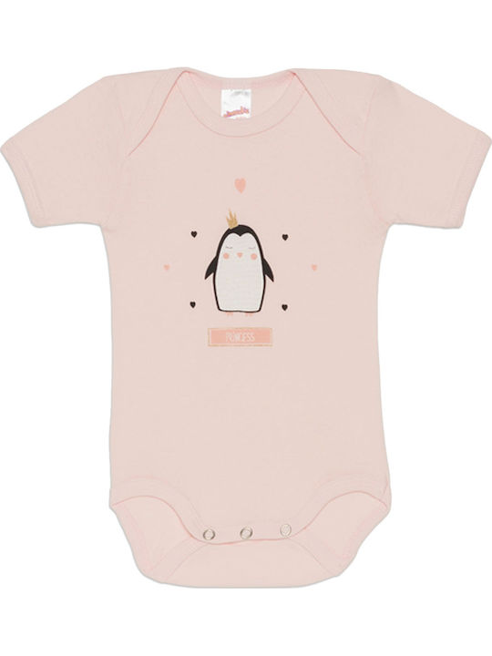 Minerva Little Cutie Short-Sleeved White-pink 4pcs