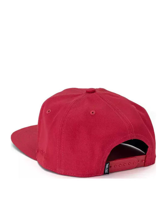 Jockey mit geradem Schirm Rot